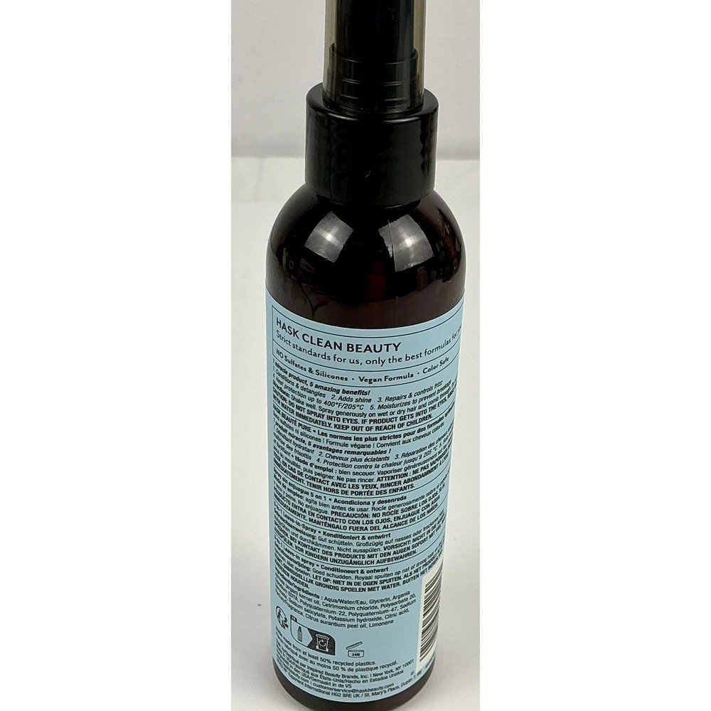 HASK Argan Oil 5-in-1 Leave-In Spray Repairing Vegan No Sulfates 6 oz - Picture 3 of 4